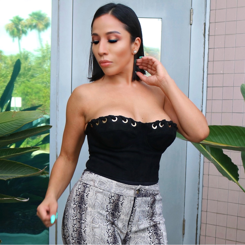 Black Tube Top Bodysuit